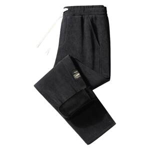 Jeep plus velvet thickened sweatpants for men in winter loose tucked corduroy spring and autumn style large size plus fat plus David pants
