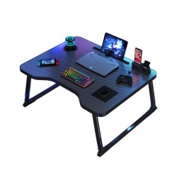 Student dormitory e-sports style carbon fiber bed computer desk