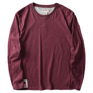 
Large size foreign trade men's long-sleeved autumn and winter base long velvet cotton washing and fur-woven inner T-shirt casual and fashionable loose top