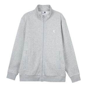 
Jordan Gray Jacket Men's 2026 Spring and Autumn New Velvet Zipper Stand Collar Jacket Casual Top Sports Sweatshirt