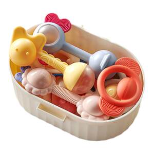 
babycare hand rattle teether set newborn gift newborn baby baby toys 0 to 3 months training