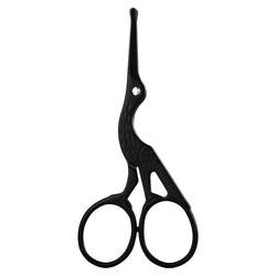 Daji Men's Round Head Manual Eyebrow and Nose Hair Scissors