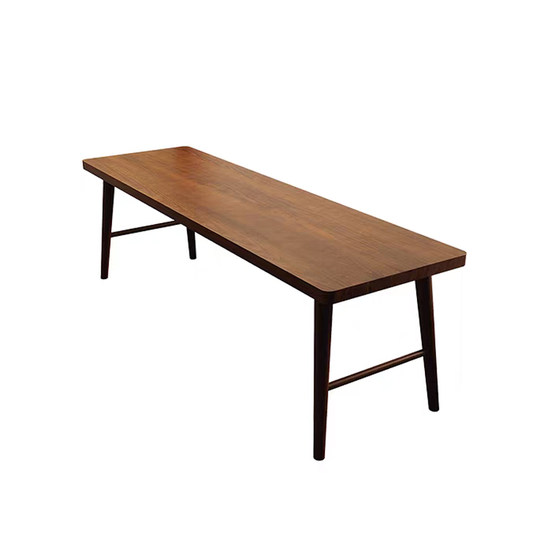 
New Chinese style walnut solid wood desk home living room desk double desk computer table desk and chair combination