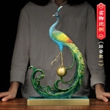 Богатство и совершенство, полностью медные украшения в виде павлина, украшения винного шкафа для домашней гостиной, европейские легкие роскошные подарки на новоселье