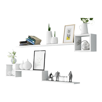 Hole-free wall rack in artistic style