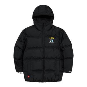 
Li Ning genuine skateboard series men and women same style temperature lock, warm and loose sports hooded down jacket AYMU325