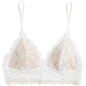 
Miss Curious Beautiful Back Spaghetti Strap Underwear Women's French Triangle Cup Lace Sexy Bra Set Backless Thin White