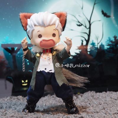 taobao agent Xiaomi Zha.OB11 baby clothing material package GSC clay Halloween little wolf dog