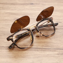 Частные индивидуальные японские ручные флип -банки переверните поляризованные солнцезащитные очки, зажимающие с YP