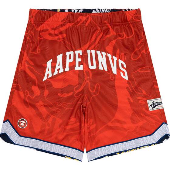 
Aape flagship store men's spring and summer basketball ape man badge double-sided wear trendy loose sports shorts A698XXM