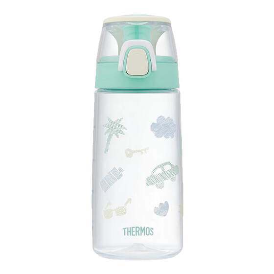 
Thermos Summer Children's Water Cup Straw Handle 550ml Large Capacity Portable Water Bottle for Students Going to School