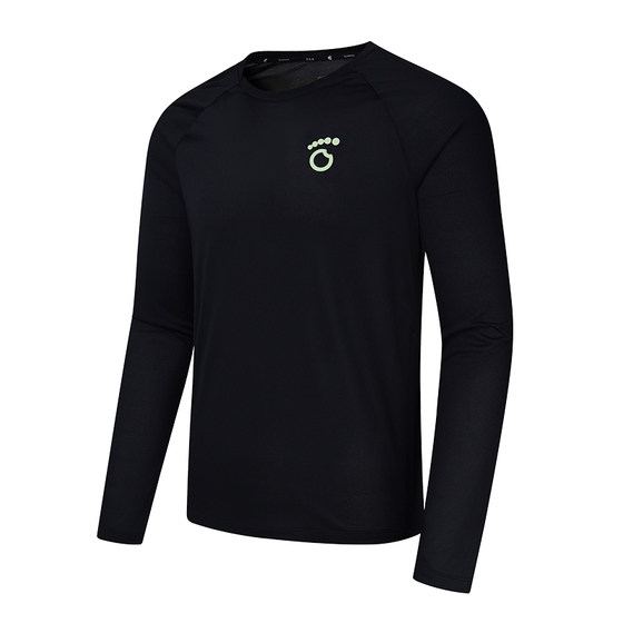 
Macondo autumn and winter men and women running long-sleeved T-shirt sweat-absorbing quick-drying clothes round neck base shirt sports body clothes