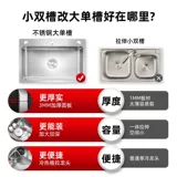 Раковина из нержавеющей стали.