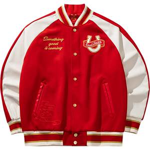 
ANTA Good things happen丨Year of the Horse New Year Red Baseball Jacket Men's American Jacket Women 152618709N