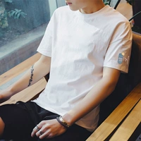 Летняя шелковая футболка с коротким рукавом, трендовый белый жакет, свободный крой