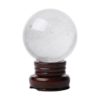 
Real natural white crystal feng shui ball
