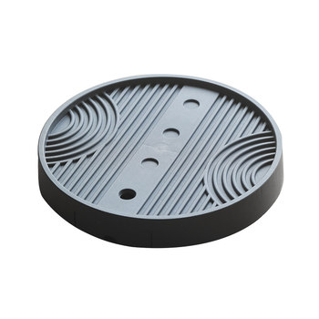 Thickened invisible mobile pulley flower pot base tray
