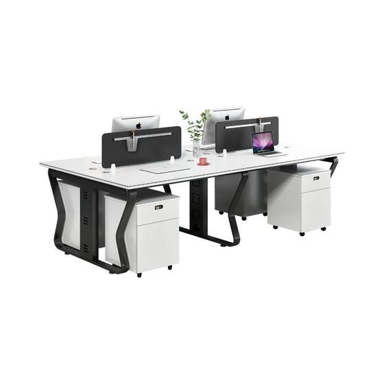 
Yongxin office desk chair combination simple modern four-person staff office screen booth computer desk