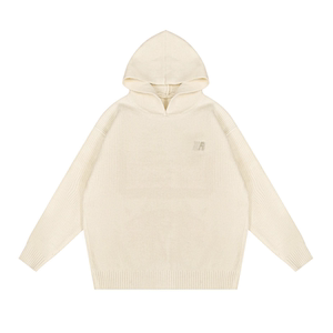 
FDR official store American R-shaped hooded sweater for men and women in autumn and winter couples loose pullover top knitted sweater