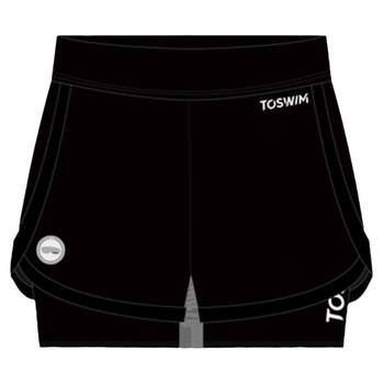 TOSWIM split flat -angle pants skirt sunscreen trunks Women conservative and thin casual sports yoga short pants anti -glow
