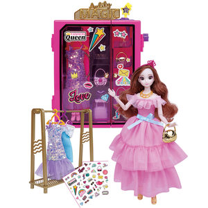 Arili replacement doll fantasy princess music wardrobe clothing changes, simulation of house toy set girls