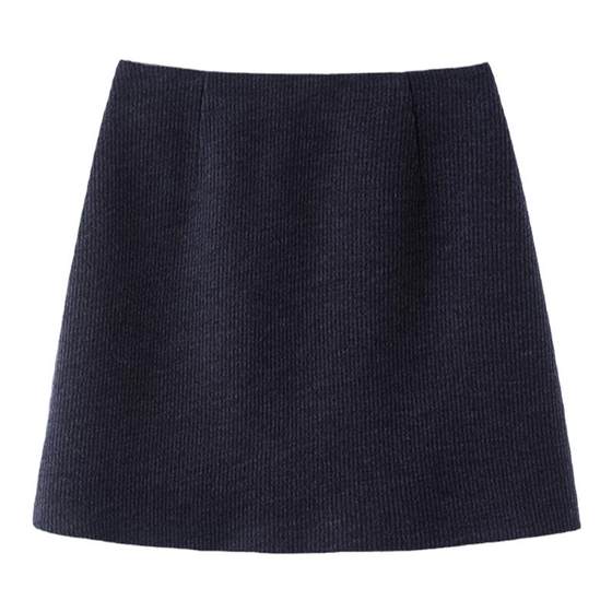 FANLE Studios covering thin and anti -wrinkle wool Thick fashion A -line thin high waist skirt women's skirt female
