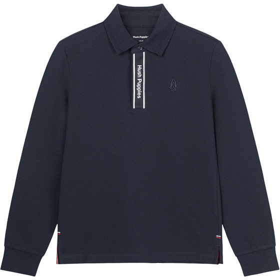 
Hush Puppies children's clothing boys' long-sleeved POLO shirts 26 spring new big children's simple T-shirts children's versatile tops