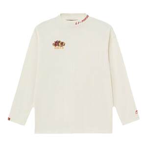 
Li Ning's authentic spring new style, Japanese gold luck round neck national trend men's sports long-sleeved T-shirt AHSS051