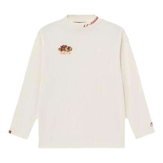 
Li Ning's authentic spring new style, Japanese gold luck round neck national trend men's sports long-sleeved T-shirt AHSS051