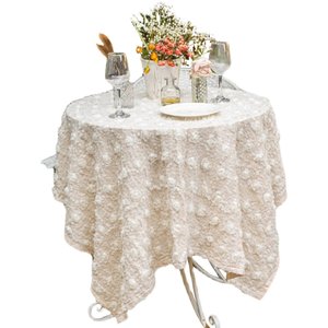 French rural princess wind lace desktop embroidered light luxury high -level sensory birthday cooked dining table cloth European -style retro