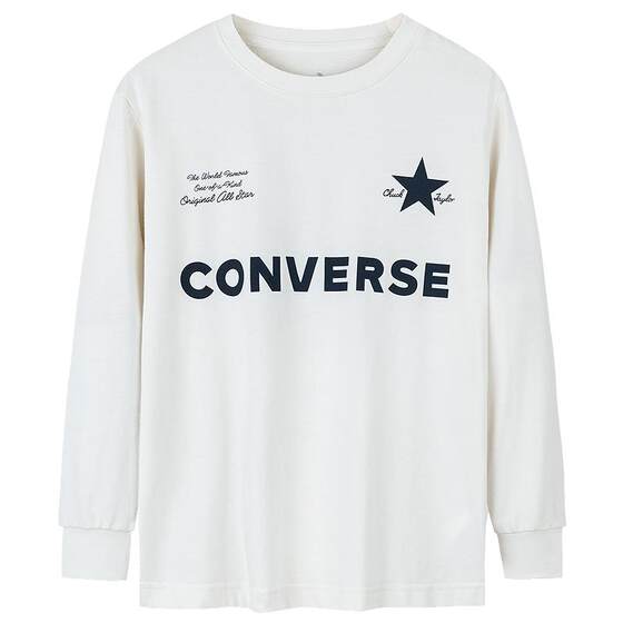
Converse children's clothing boys' long-sleeved T-shirts youth spring medium and large children's casual tops