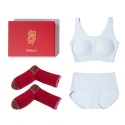 Ubras's Likeuu Children's Red Development Underwear Gift Box Koi Girl's Zodiac Year New Year Gift