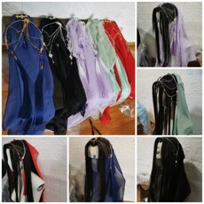 Античная аксессуары 九里红妆天官赐福异域风师青玄风师地师双玄谢怜cos发饰