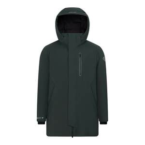 波司登户外冬季男中款户外高蓬鹅绒goretex面料连帽厚羽绒服
