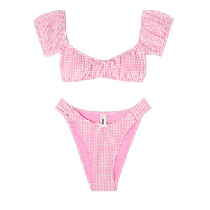 
[Same style as Chichi Sun Hanqing] Limone new pink split swimsuit swimsuit hot spring seaside bikini