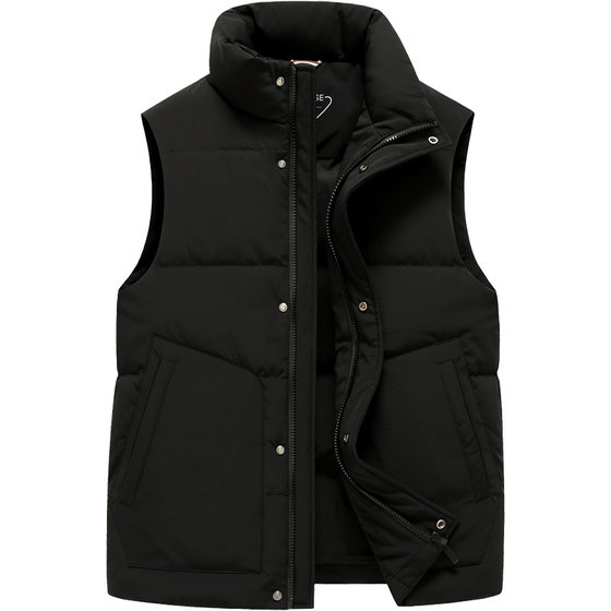 
Flying in the Snow Down Vest Men's Outer Wear Sleeveless Vest 2025 Autumn and Winter New Style Stand Collar Versatile Warm Winter Vest