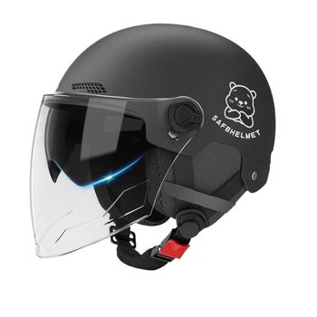 Helmet 3C certified electric motorcycle for men and women battery car winter all-season half helmet riding ear protection anti-fog