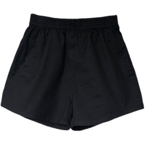 White shorts for women in summer thin casual elastic waist loose wear small A-line high waist wide-leg hot pants