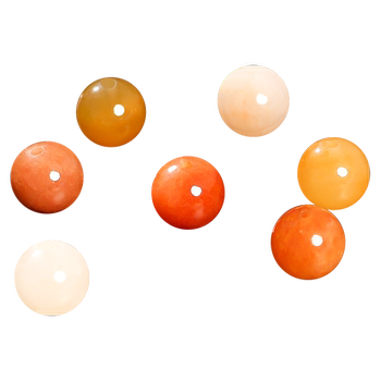 Xinjiang Natural Golden Silk Jade Pearl Sanzhu Jade Stone
