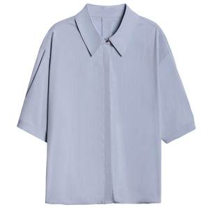 Dajiashi blue thickened shirt women's top professional formal autumn and winter commuter teacher interview wear long-sleeved shirt