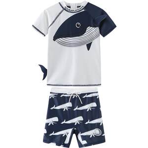 Vodabeba boys, children's long -sleeved short -sleeved short -sleeved sunscreen swimwear