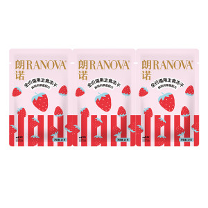 
[Tmall U Xian] Cat staple food freeze-dried fresh chicken and strawberry formula fresh meat cat staple food 10g*3 bags