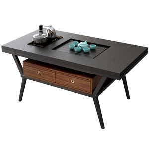 Office Kung Fu Coffee Time Modern Simple Fire Roasted Stone Coffee Time Camellia Camellia Camellia Camellia Camellia Tea Table Full Automatic Water
