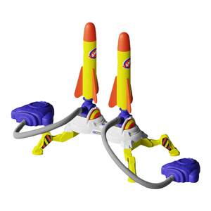 Children's foot stepping on the sky small rocket launch tube toy glowing flying sky artillery outdoor pedal launcher male girl