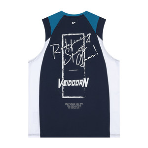 Victoria Vest Fighting Men's Basketball Running Training Services Summer Sleeveless Shoulder T -shirts Vegetarian Base Top V

