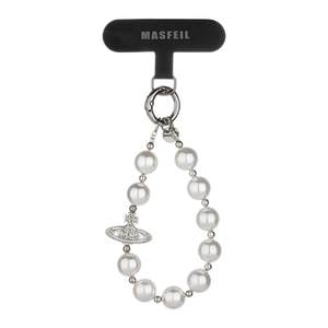 
MASFEIL Pearl West Queen Mother Love Mobile Phone Hanging Chain Lanyard Short Style Hanging Chain Rope Suitable for Apple 17 Mobile Phone Case Accessories Bag Pendant Hanging Decoration Internet Celebrity Anti-Lost Women’s High-Level Sense