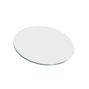 Round table tempered glass dining table glass chip coffee table glass round table custom hotel large round table household table