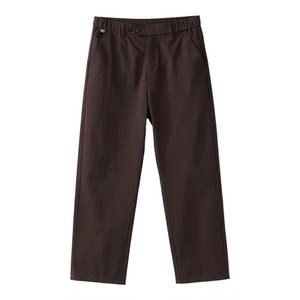 
LUUD old money style gentleman elastic waist straight pants for men spring and summer skin-friendly lyocell washed cotton drape casual pants