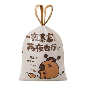 
Large printed portable garbage bag new style overnight fragrance garbage bag office drawstring garbage bag