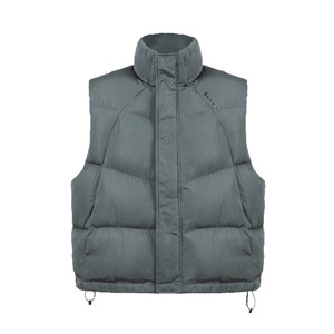 
Remedy American retro stand-up collar vest for men and women in autumn and winter new loose couple wear sleeveless vest vest jacket